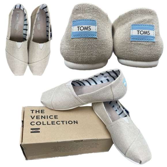 TOMS Seasonal Classic Alpargata woman’s Flats Size 9.5W. New in Box - Picture 1 of 16
